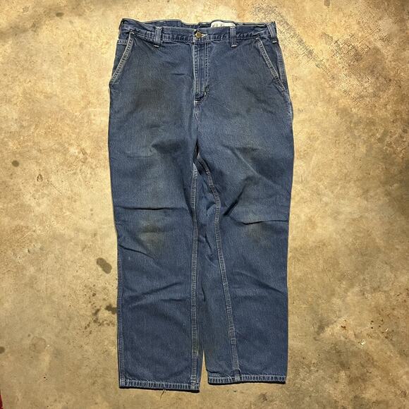 Vintage 90s Carhartt Carpenter Dungaree Fit Jeans 36x30 - Picture 1 of 4